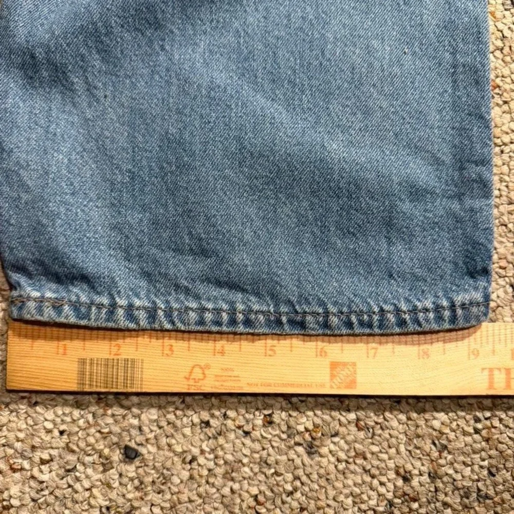 Vintage Levi's 555 Relaxed‎ Fit Carpenter Workwear Jeans Light Wash Denim W38